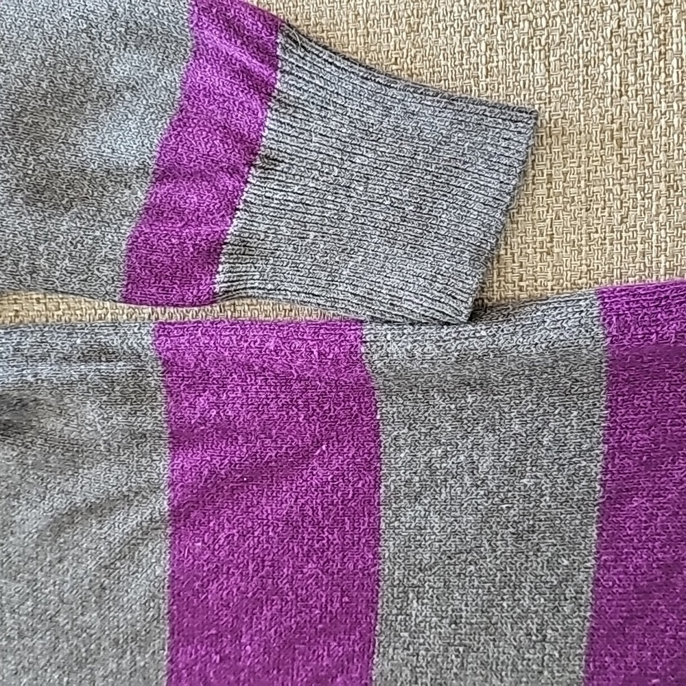 Gap color Block Sweater gray/purple xl - Picture 4 of 7